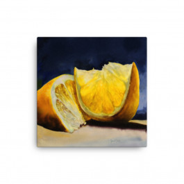 "Lemon Glow" Canvas Print
